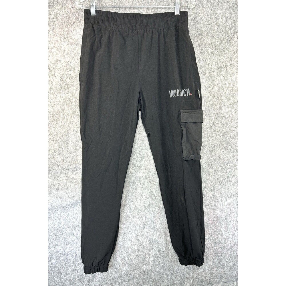 Hoodrich Cargo Jogger Nylon Pants Men's Small Black Streetwear